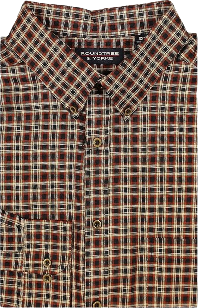 Luxury Cotton Men's Big and Tall Long Sleeve Shirt