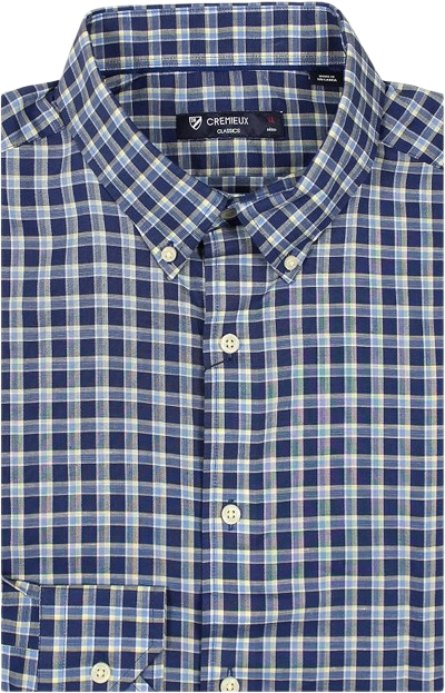 Cremieux Classics Men's Regular Fit Long Sleeve Cotton Shirt